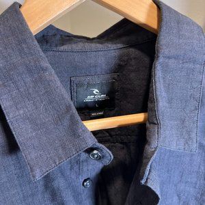 Rip Curl Textured Shirt Black  - Large